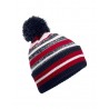 MOD. B474R:French Navy, 100% polyester, Classic Red, One Size